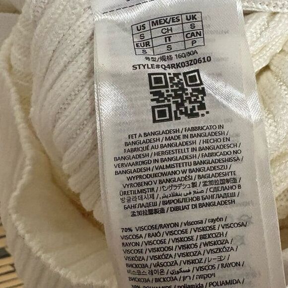 Guess Aria White Cable-Knit Dress Size Small - Picture 12 of 12